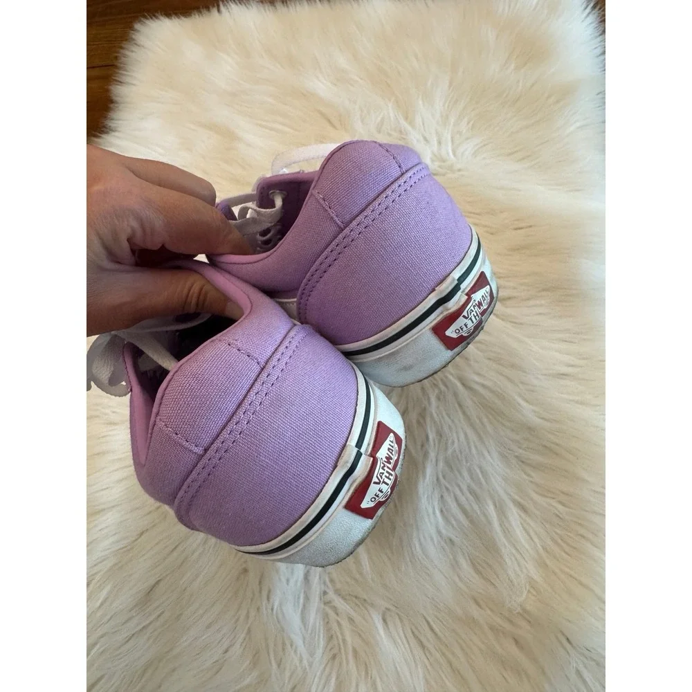 Vans purple sneakers size 10 women's